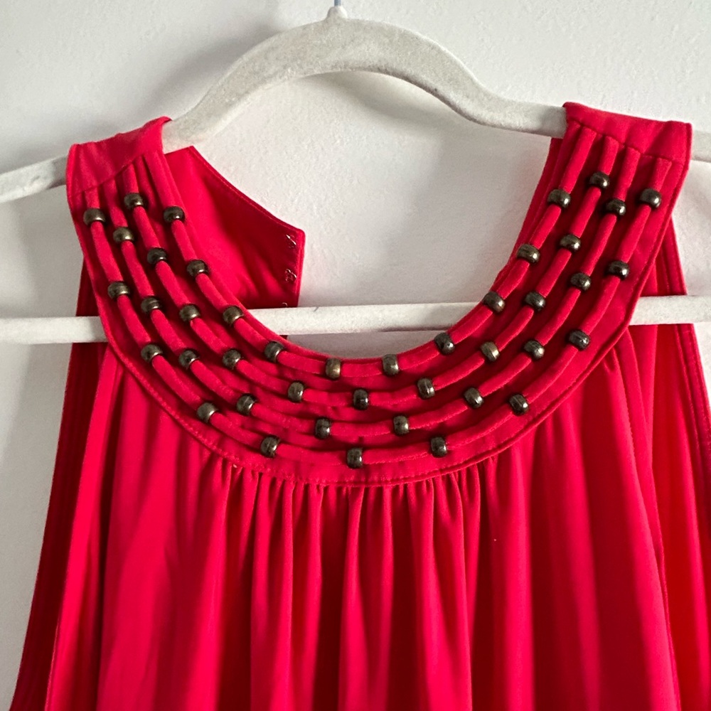 SPICY ๐ถ๏ธ RED KNEE LENGTH DRESS /MIDI - Picture 2 of 4